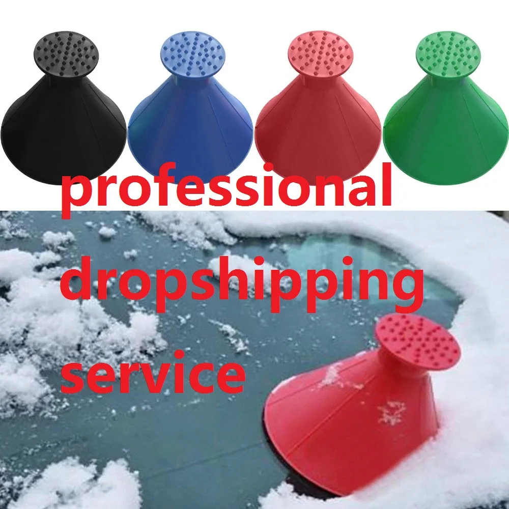 

Magic Car Ice Scarper Windshield Car Ice Scraper Cone Shaped Funnel Snow Remover Tool Scrape A Round Mitt Windshield Snow