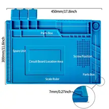 Антистатическая теплоизоляция рабочий коврик термостойкая паяльная станция BGA ремонт изоляционная прокладка изолятор площадка обслуживание платформы