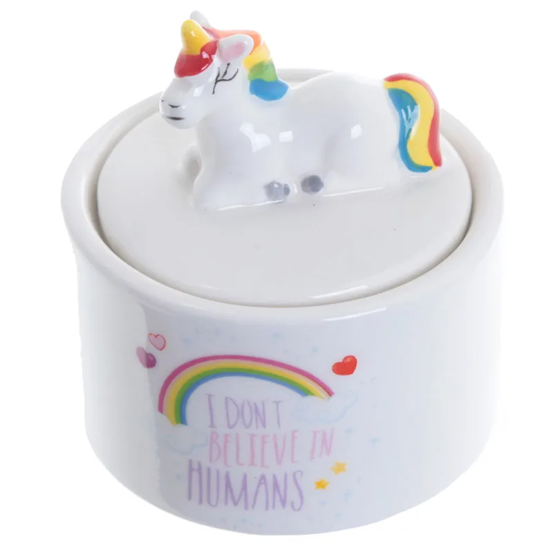 1Piece Rainbow Unicorn Personalised Box Jewellery Box