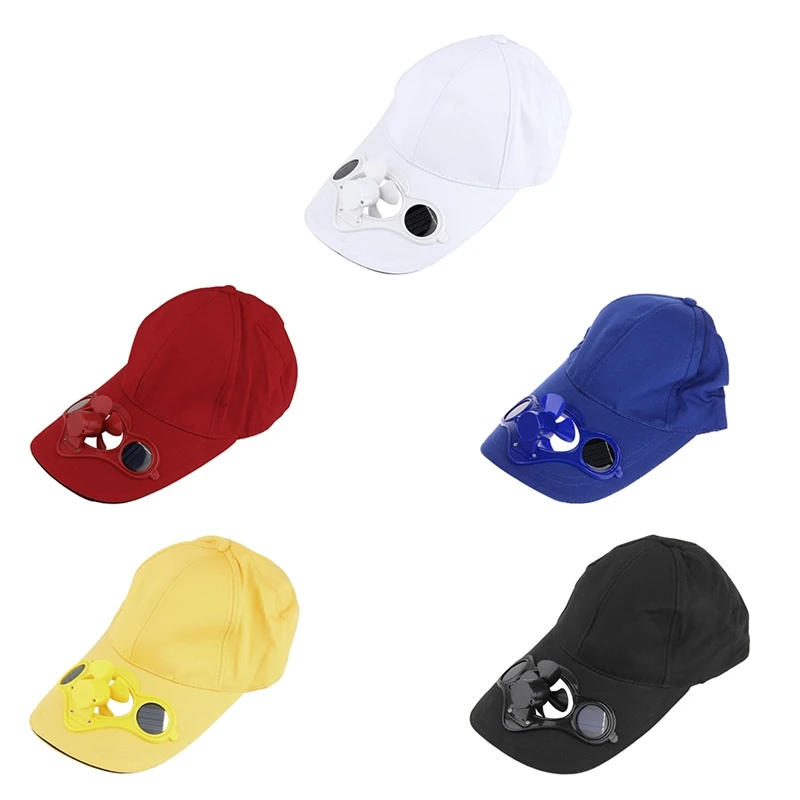 

2019 New Summer sports outdoor caps solar solar cooling fan bicycle climbing small Fan Baseball Golf Hat