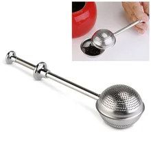 Толчок стиль ситечко для чая Чай infuser шарообразный Нержавеющая сталь Чай Infuser