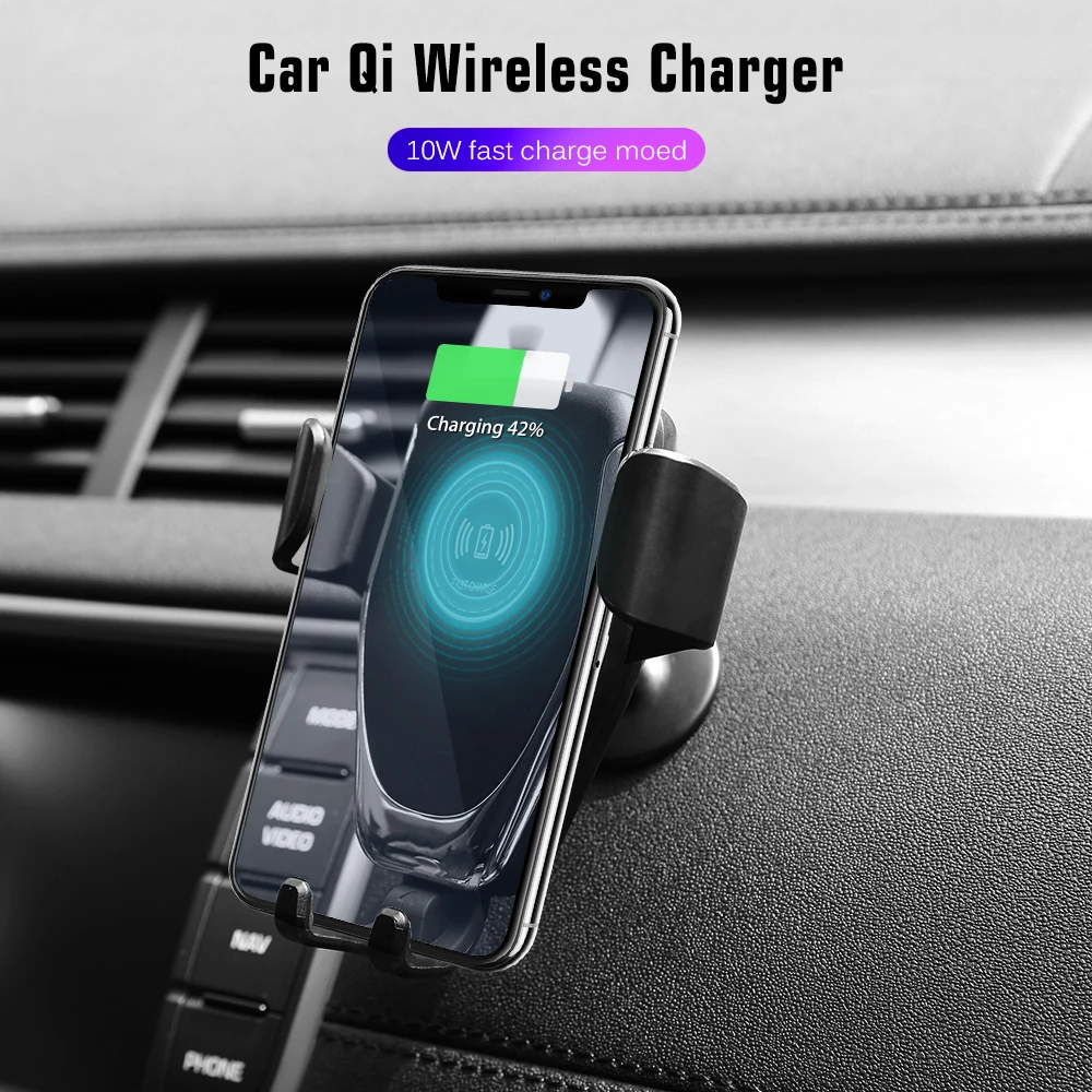 Smart Car Mount Wireless Charger For iPhone XS Quick