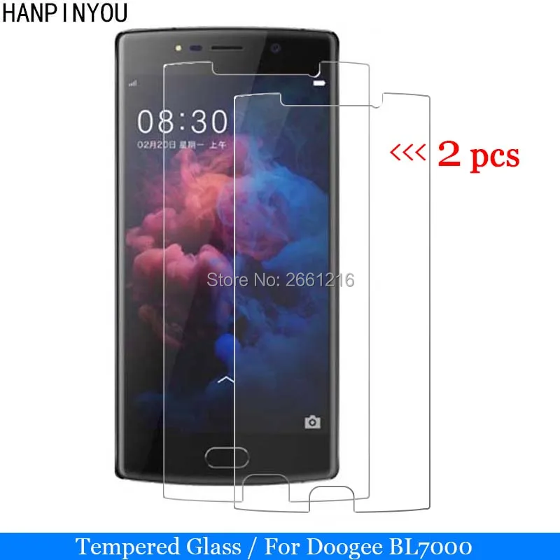 

2 Pcs/Lot For Doogee BL7000 Tempered Glass 9H 2.5D Premium Screen Protector Film For Doogee BL 7000 5.5