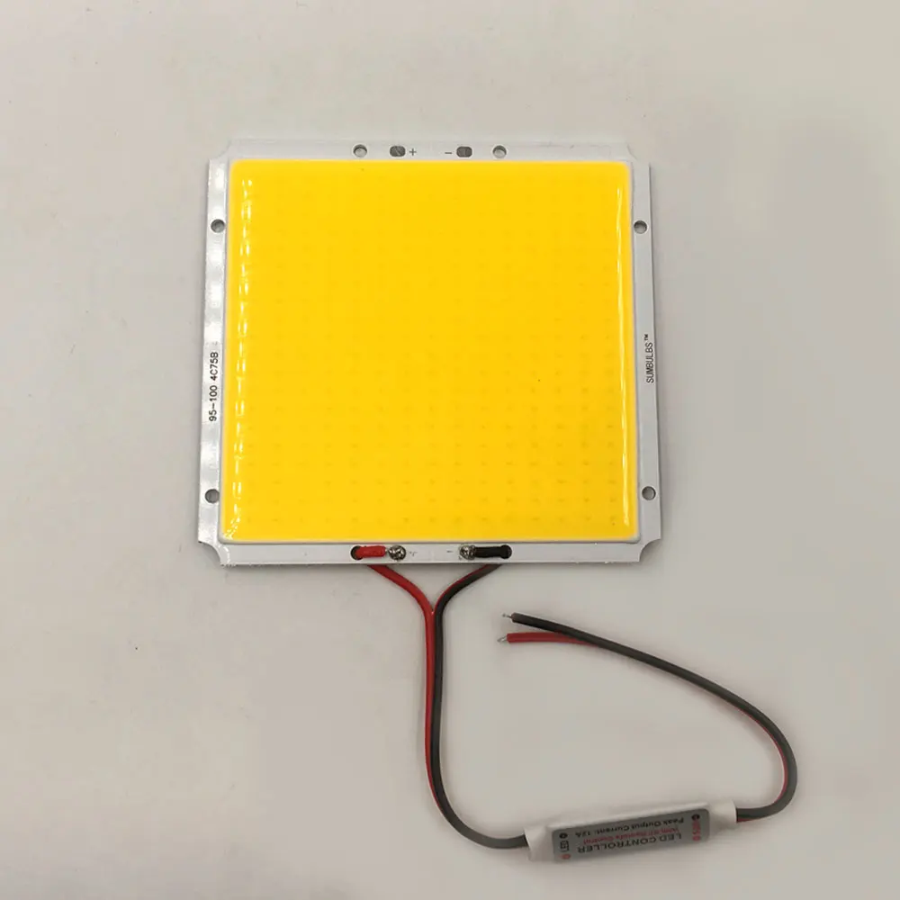 Hambre reservorio Aproximación 12v Cob Led Lamp Square | 12v White Led Panel 100 | Dc 12v Panel Led Light  - 100 95mm - Aliexpress