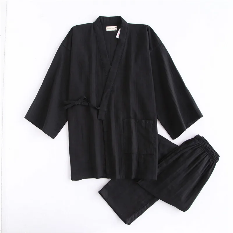 Kimono homewear For Men Woven Cotton and linen home service Pyjamas Men