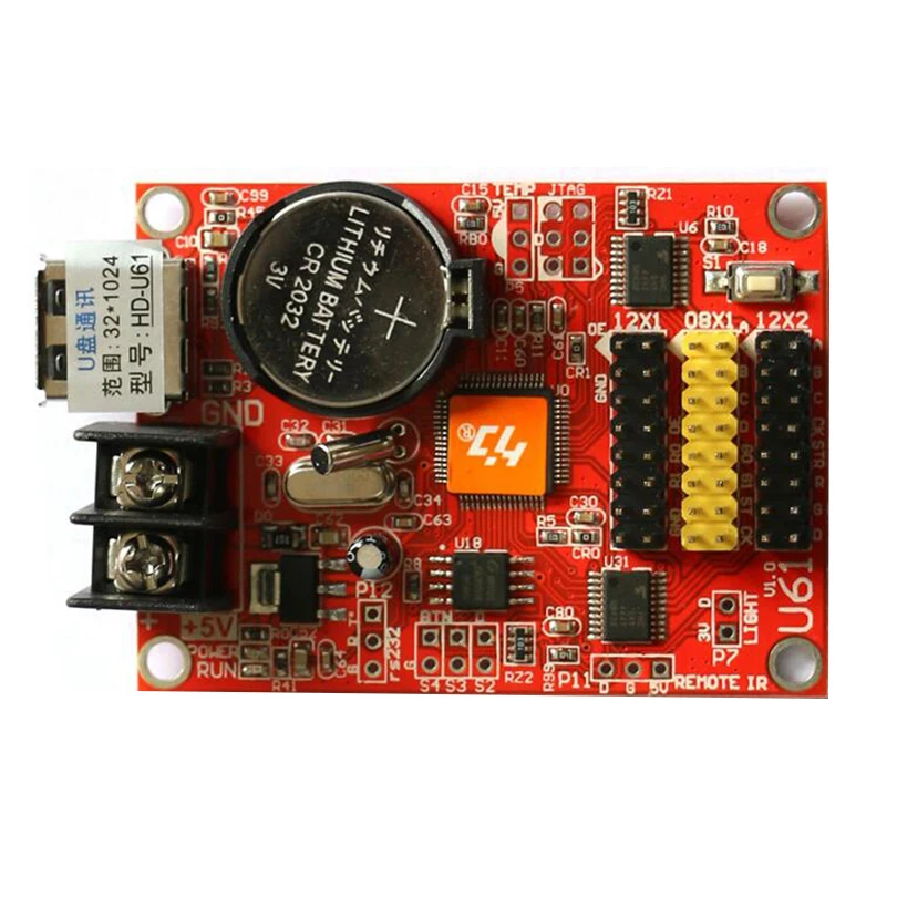 Ikvvt P10 одного цвета светодиодный moudles HD-U61 LED главный контроллер для USB мини-дисплей