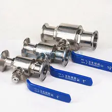 Несколько SUS316 из нержавеющей стали санитарно 1,"-4" Tri Зажим, трубчатый клапан для домашнего молочного продукта