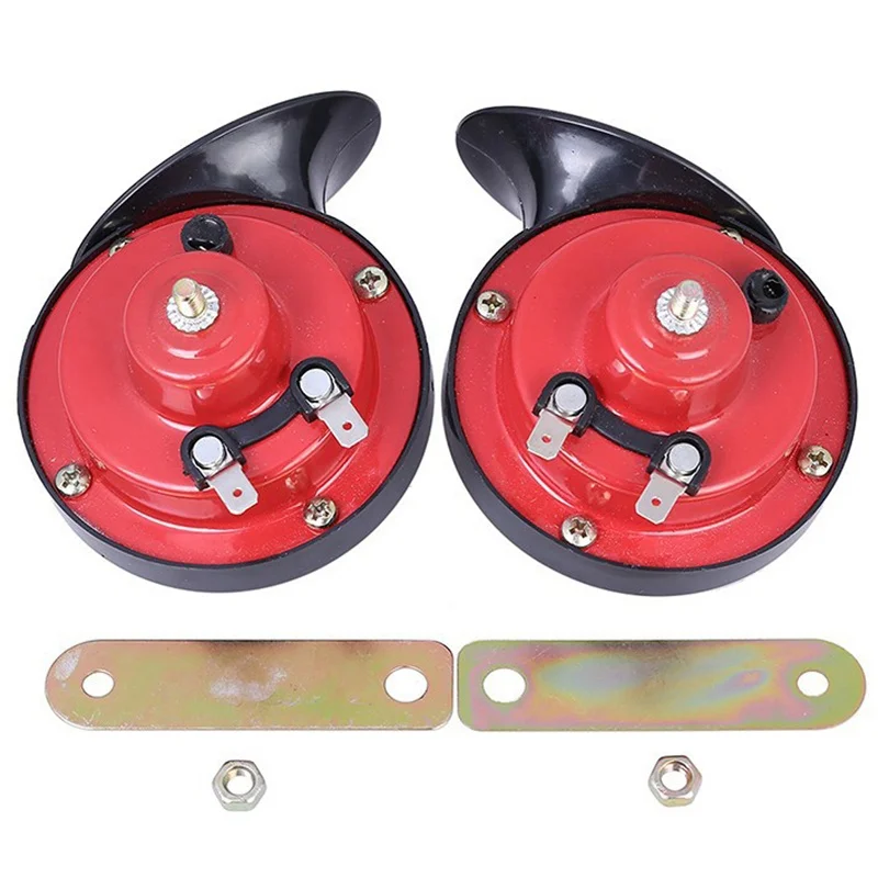 Car Horn Loud Sound Snail Horn 1 pair 12V Snail Shape Car Horn Loud Car