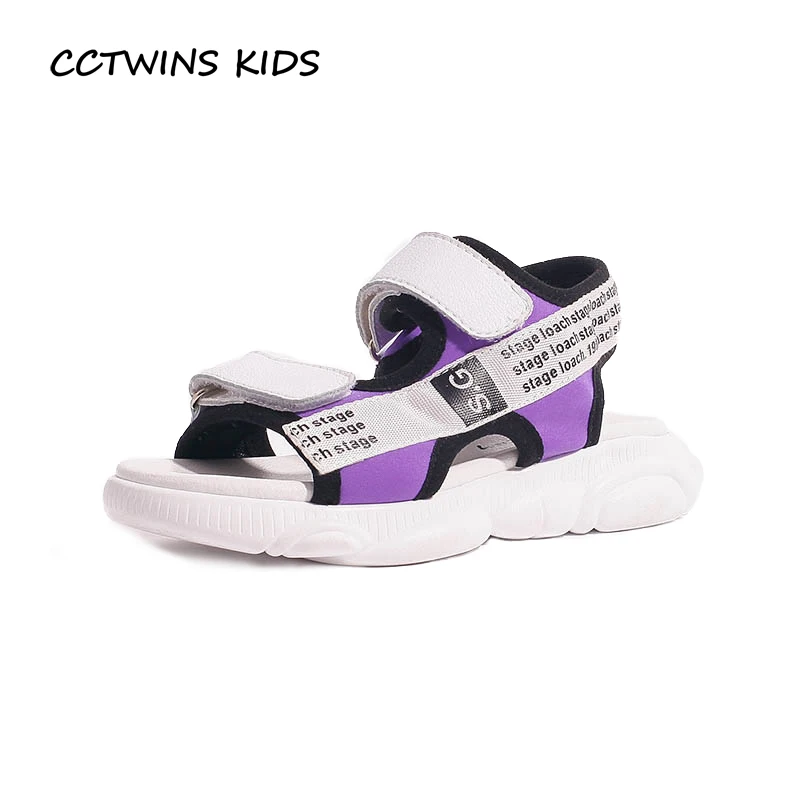 

CCTWINS Kids Shoes 2019 Summer Fashion Girls Bear Lights Beach Sandals Baby Casual Barefoot Flats Children Baby Brand Flat BS150