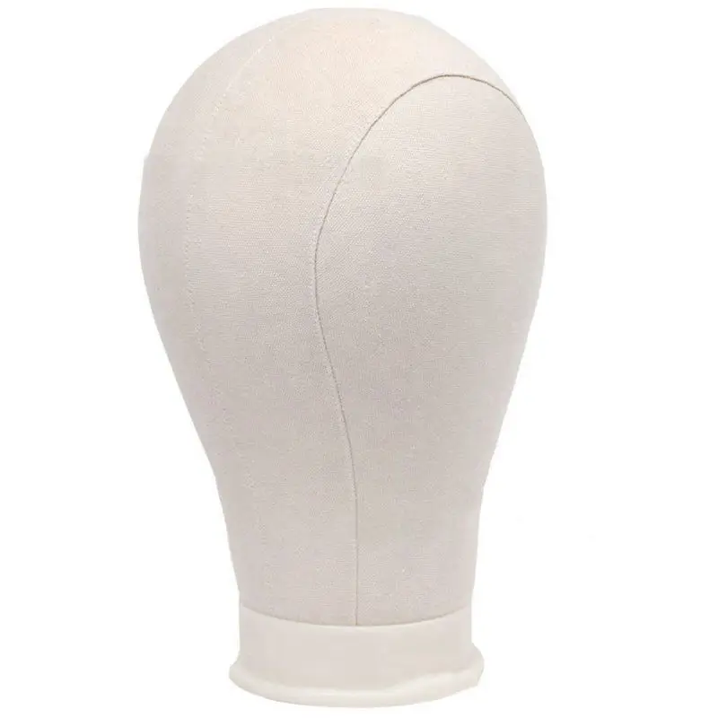 

Mannequin Canvas Cork Block Head Wig Toupee Display Style Dry Dye Model with Mount Hole - Beige,32cm