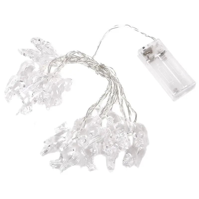 

LED String Light Horse Decor 10 lamp Fairy Holiday Light Christmas Tree Garland Light Wedding Wreath Home Child Gift green