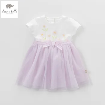 

DB4962 dave bella summer baby girl bow princess dress baby wedding costume kids birthday clothes girls lolita children dress