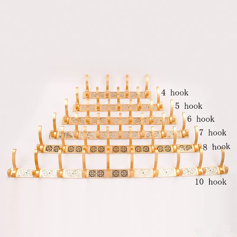 

Modern Style Bathroom wall Carving hooks 5 Row Hook coat hanger door hooks for bathroom accessories