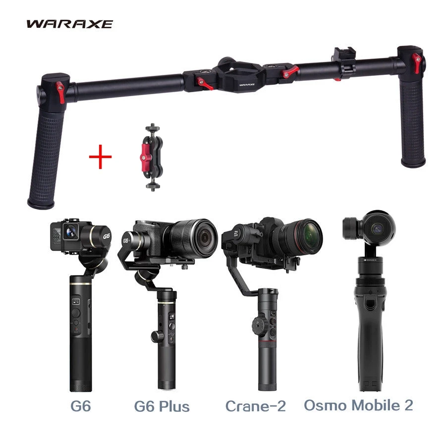 

LS otopal Dual Handle Gimbal Grip Handheld Kit for feiyutech AK2000 AK4000 zhiyun crane2 crane plus photography accessories