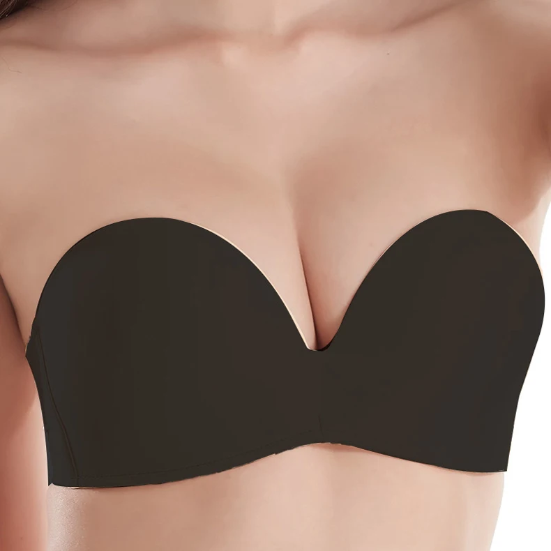 Strapless Bras For Women Underwear Invisible Bralette BH Lingerie Push Up Brassiere Wedding Fly Backless Bra Wire Free 18