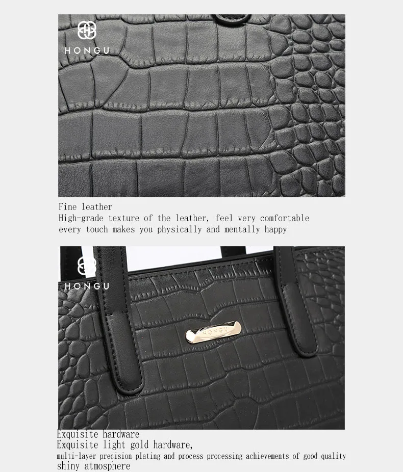 Women Alligator Bag Real Natural Crocodile Pattern Genuine Leather Bag By Embossed Boston Handbag leather Ladies Bag Casual Tote     6_07