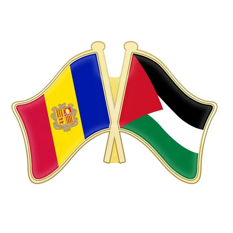 

Andorra and Northern Ireland Northern Mariana Islands North Korea Norway Pakistan Palau Palestine Friendship Flags Lapel Pins