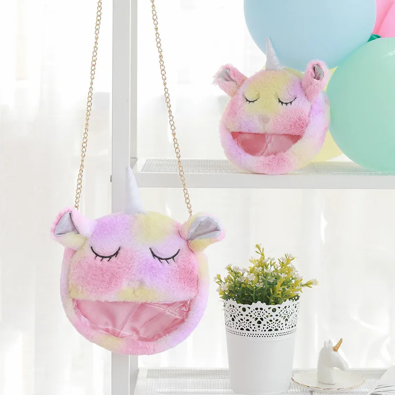 Unicorn Plush Crossbody Cosmetic Bag -Unicorn Fashion HTB1lYiFM4naK1RjSZFtq6zC2VXaa