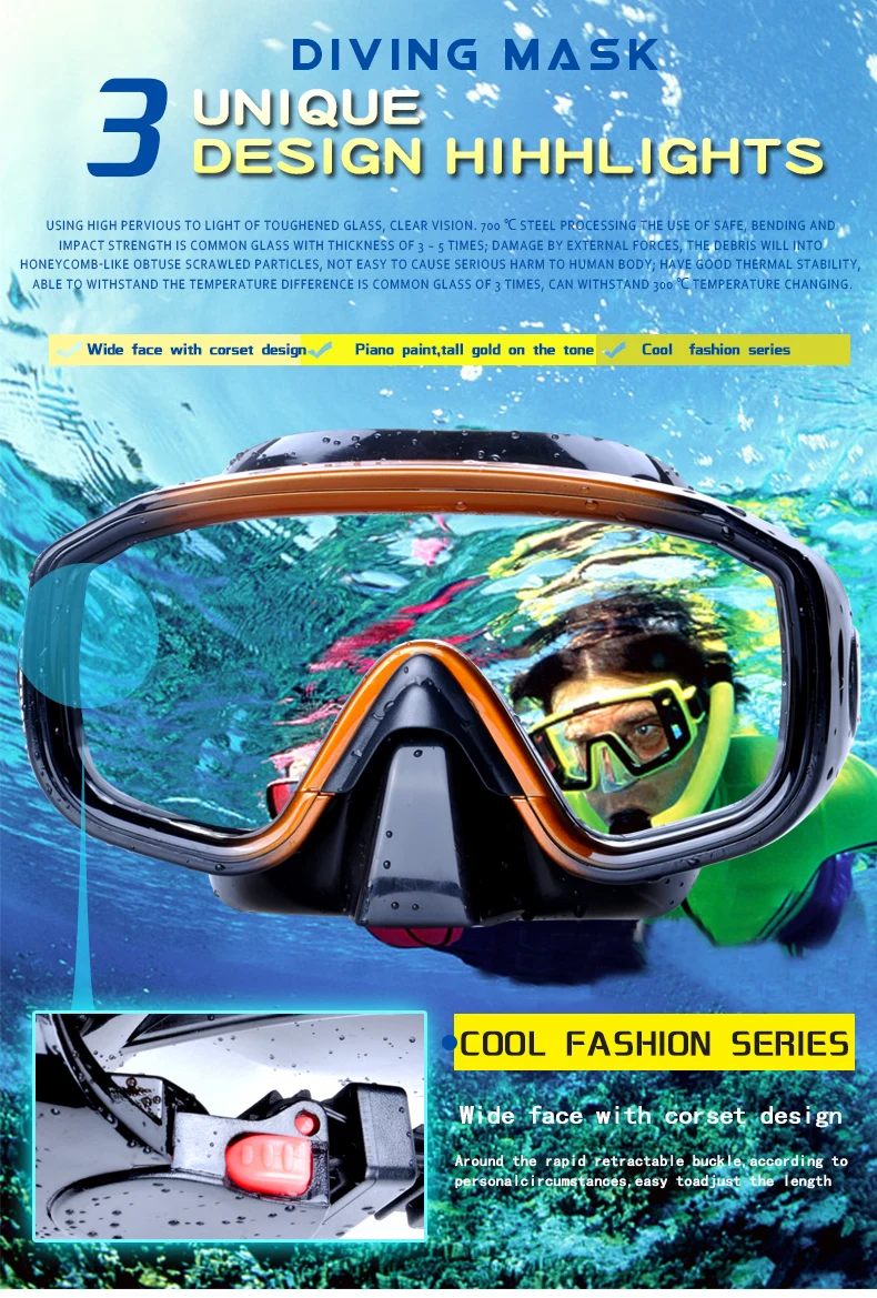 Профессиональный Анти-туман маска для плавания с аквалангом маски подводного плавания силиконовая маска + дыхательная трубка Набор