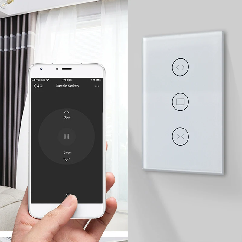 Переключатель для штор Smart Home Wi Fi переключатель занавесок с электроприводом