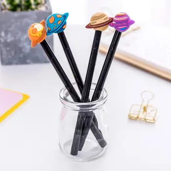

36 pcs/lot Creative 3D Cool Planet Design Black ink Gel Pens Signature Pen School Office Supplies Gift Pen Escolar Papelaria