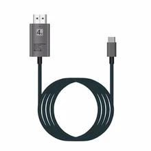 EDAL USB 3,1 type C USB-C-4 K HDMI HDTV Кабель адаптер HD адаптер Соединительный кабель для Macbook samsung S8 htc длина 2 м