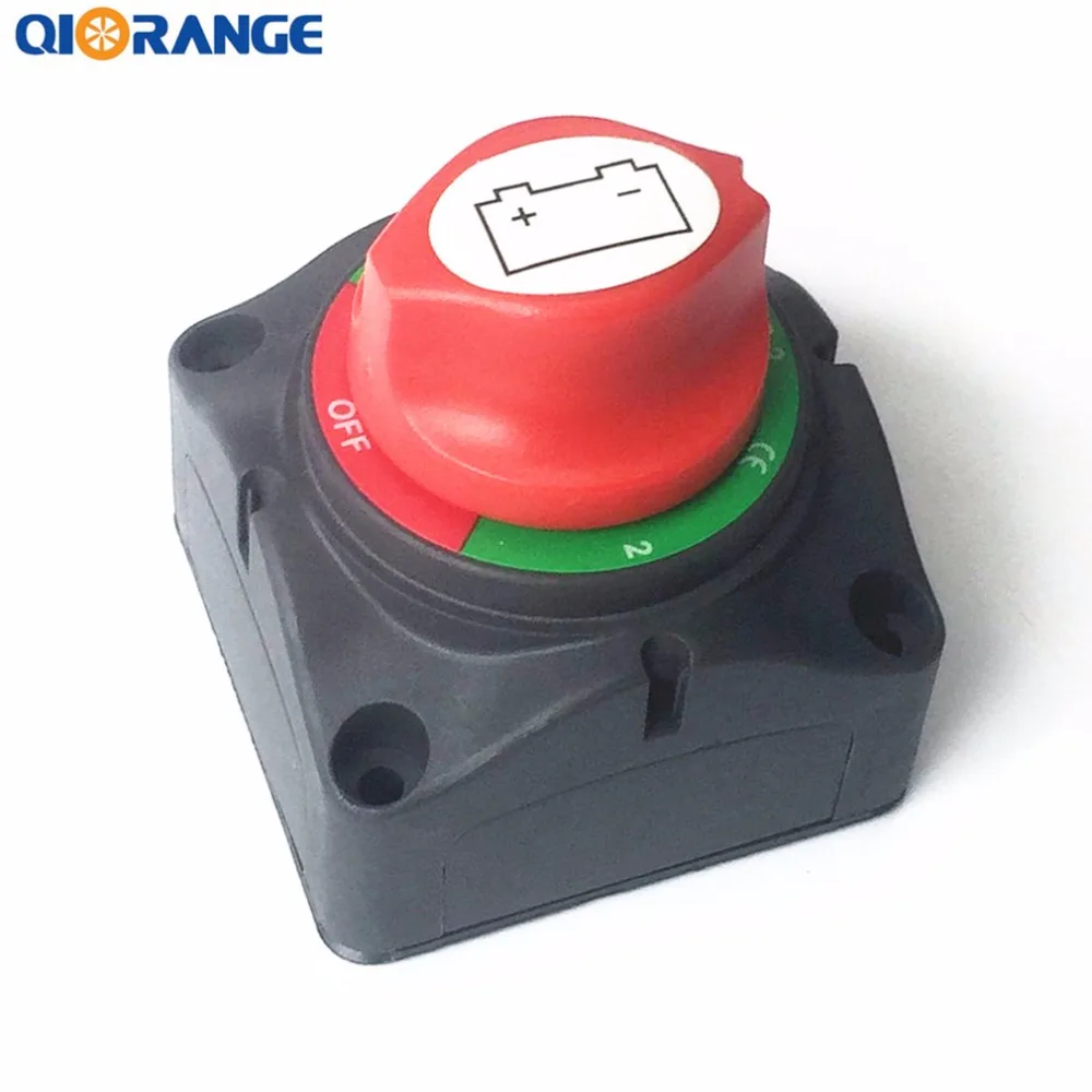 

QIORANGE Battery Switches Disconnect Isolator Master 1-2-Both-Off Selector Switch for Marine Boat Car Rv Vehicles