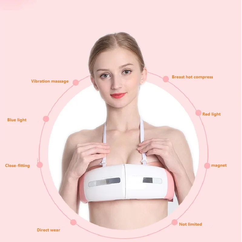 Электронный вибратор, грудной Массажер для улучшения груди здравоохранения для предотвращения грудную грудь эффективно в красном и синем цветах светильник
