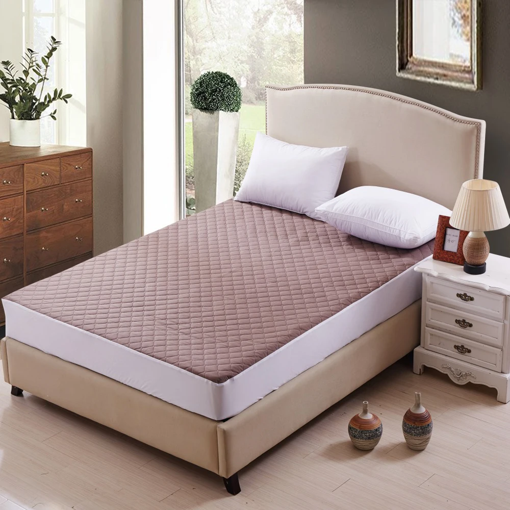 

quilted Mattress Cover pad Waterproof quilting fitted sheet protector bed mattress cover breathable bed cover