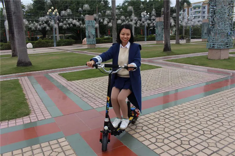 Cheap Daibot Folding Electric Scooter With Seat 8 Inch 2 Wheel Electric Scooters 36V 350W Portable Smart Electric Bike 21