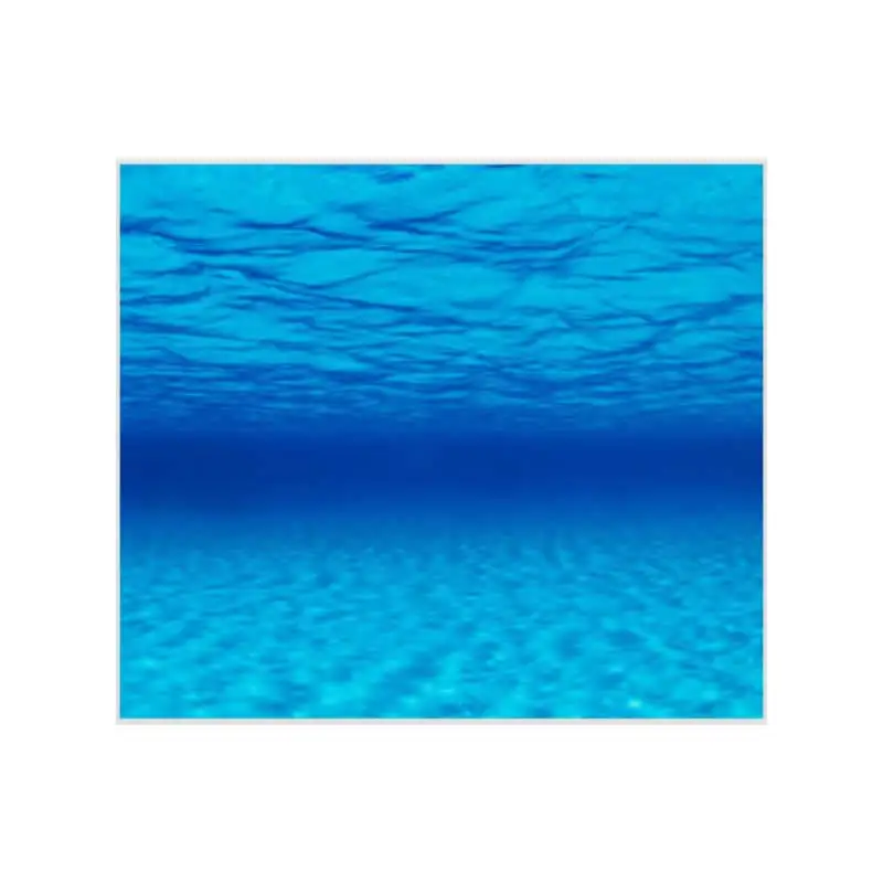 9046 23.3" x 60" Double Sided Fish Tank Background Blue Sea/ Waterscape