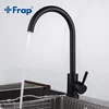Frap High Quality Stainless Steel Black Spray Paint Kitchen Sink Faucet Single Handle Cold and Hot Water Mixer Faucets Y40001/3 ► Photo 2/6