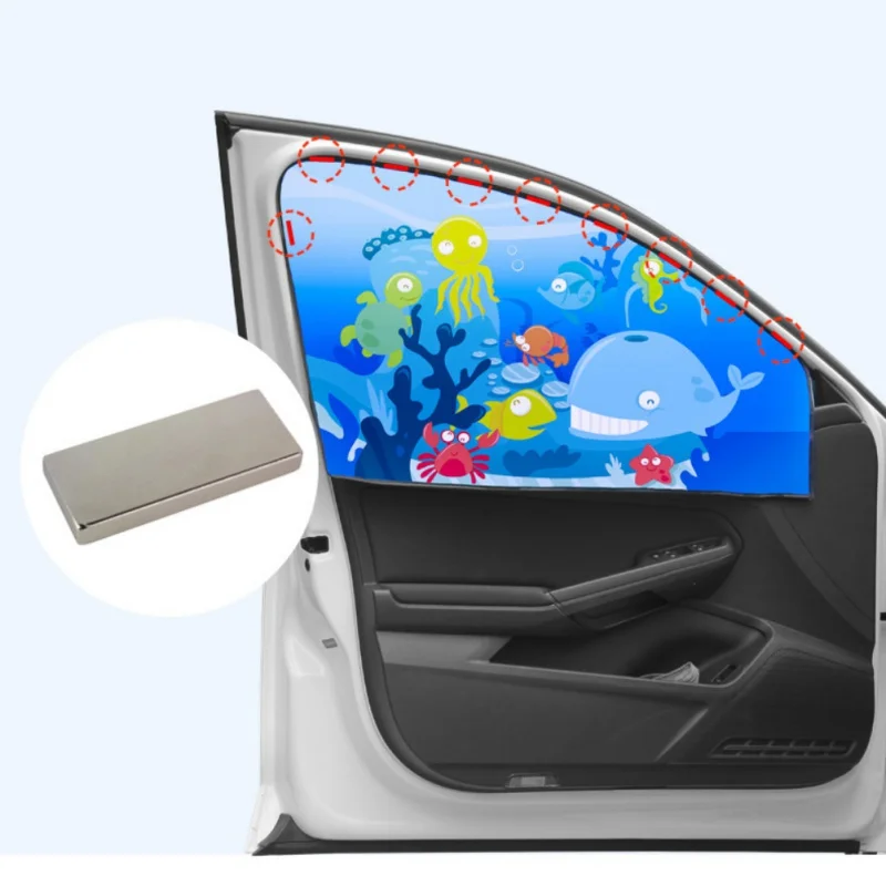 

Car Window Sun Shade Whale Cartoon Pattern Protect Baby Infants From Sun Glare UV Rays
