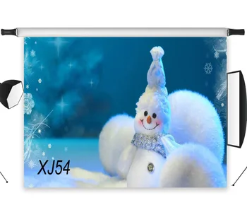 

LB Polyester & Vinyl Christmas Fluffy Snowman Toy Plush Ball Studio Backdrop Photography Photo Props Photographic Background
