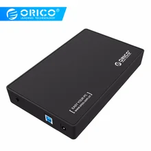 ORICO 3,5 дюймов HDD корпус чехол USB 3,0 5 Гбит/с для SATA поддержка UASP и 8 ТБ накопители для ноутбуков настольных ПК только с европейской вилкой