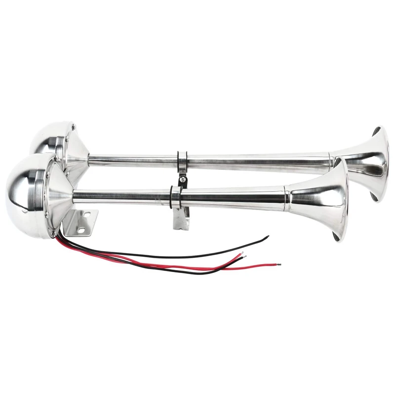 12V Stainless Steel Double Horn Horn Low Tone