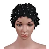 Swim Pool Hand-stitched Pearl Three-dimensional Petals Swimming Cap Hat Free size for Women Petals Bathing Cap 2