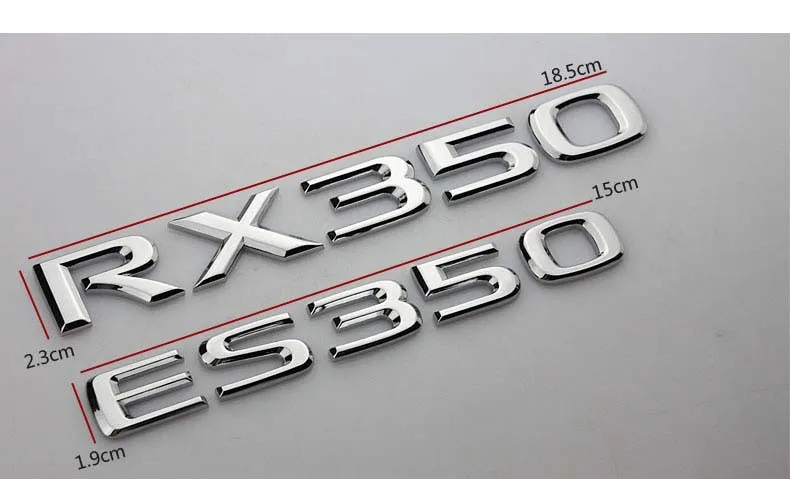 EX350/RX350 раздельные металлические цинковый сплав автомобильный Стайлинг эмблема переоборудования значок 3D стикер разряд емкость знак для Lexus