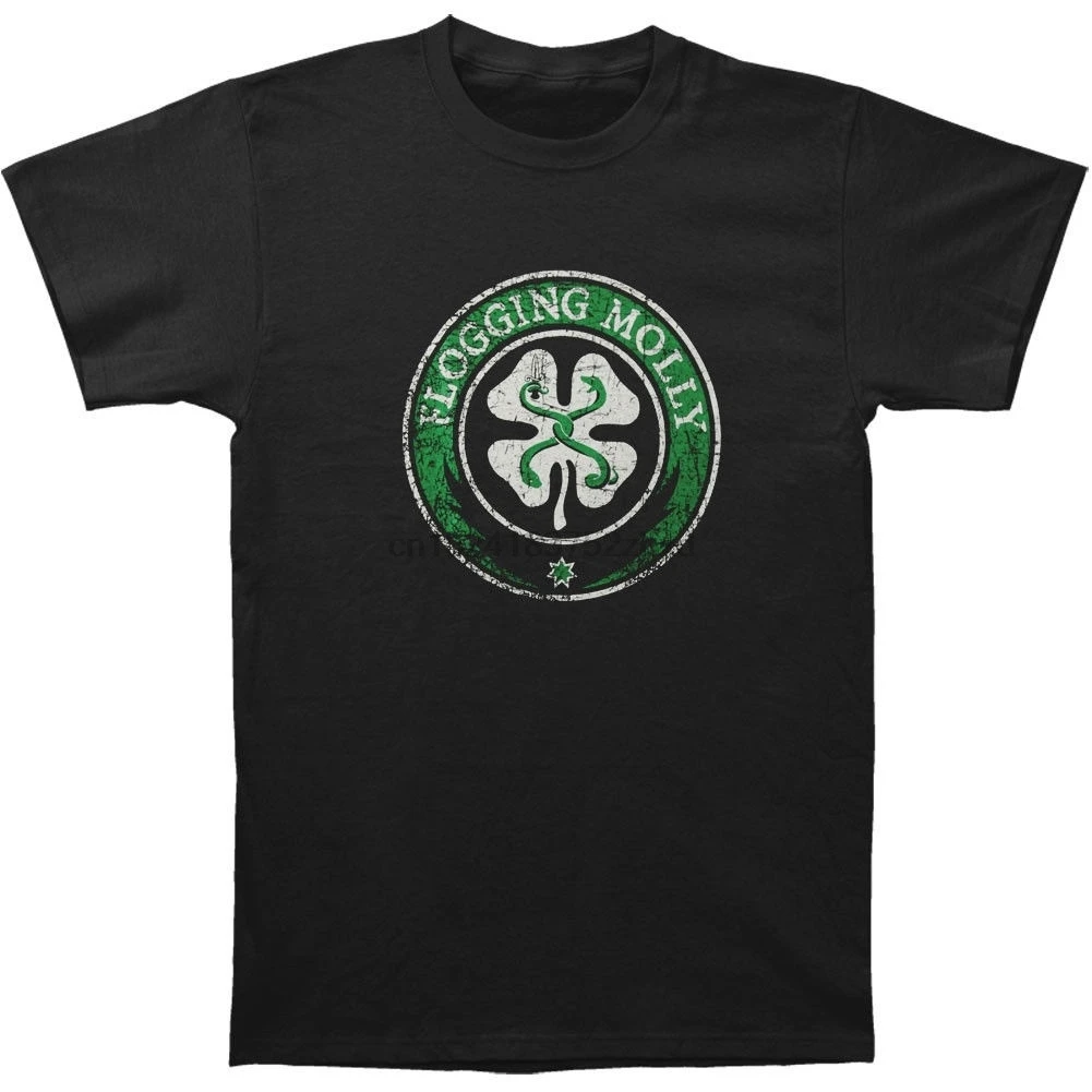 Flogging Molly классический логотип графическая Мужская футболка с коротким рукавом
