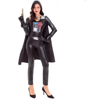 

Women Movie The Force Awakens Villain Character Darth Vader Halloween Cosplay Costumes