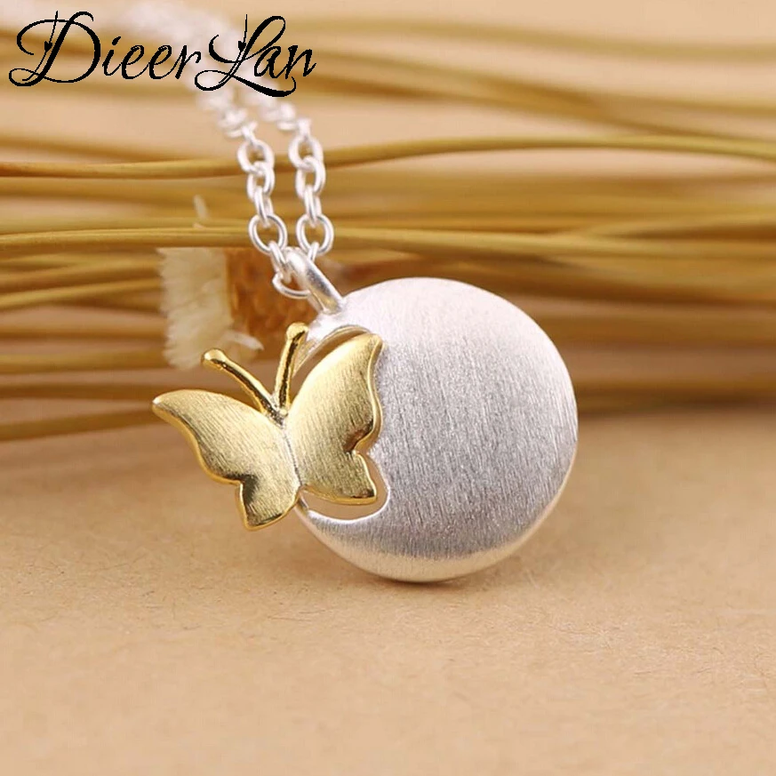

2018 New Arrivals 925 Sterling Silver Cute Butterfly Animals Necklaces Pendant For Women Fashion sterling-silver-jewelry