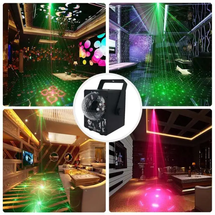 60 моделей волшебный шарик лазеры свет этап KTV бар вспышка Красочные Праздничные огни QJS магазин