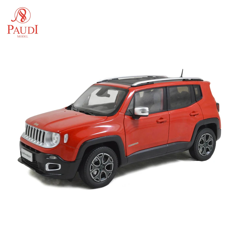 1/18 1:18 1 18 масштаб Jeep Renegade 2016 Красный статическое моделирование литье под