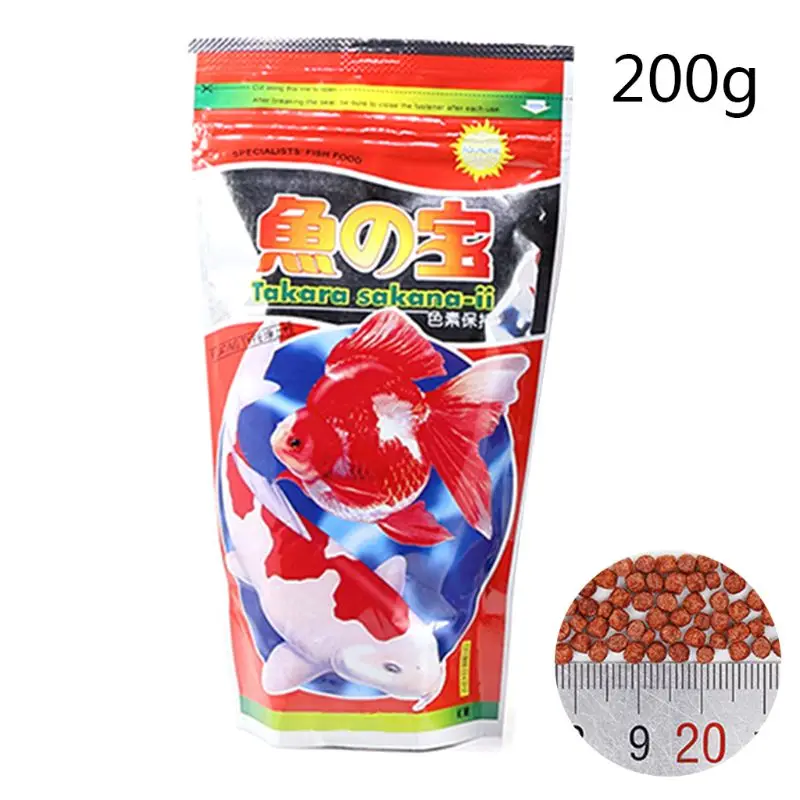 

Aquarium Fish Food Small Goldfish Tropical Carp Forage Grains Protein Feeding Parrot Healthy 100/200g