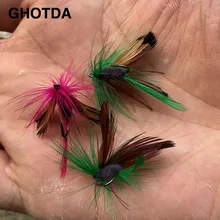 

32pcs/set Crlorful Batterflies Salmon Dry Flies Fish Hook Lures fishing pesca