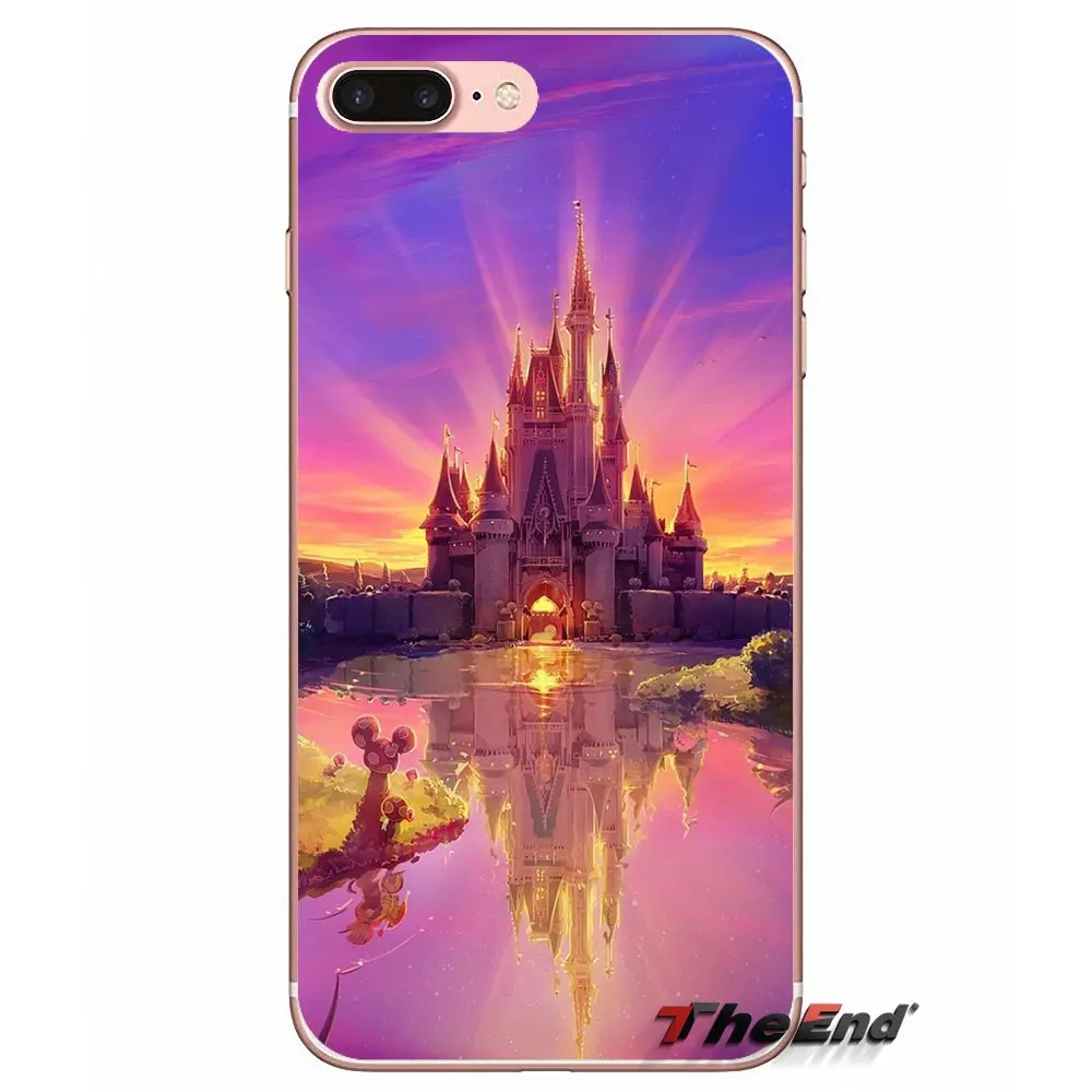 Мягкий чехол Золушки замка для Samsung Galaxy Note 3 4 5 Grand Core Prime S3 S4 S5 MINI S6 S7 edge S8 S9