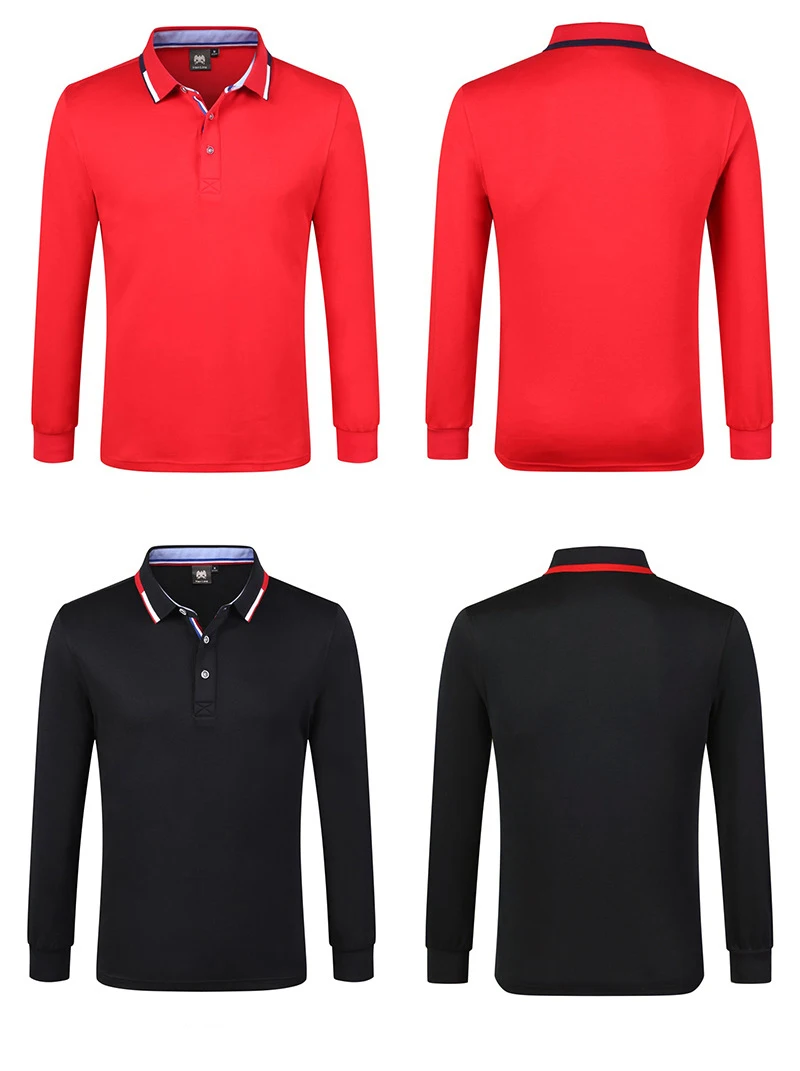 Lanmaocat Blank Long Sleeve Polo Shirts 