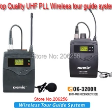 OKMIC 3B Complexion Mic UHF PLL Беспроводная гид система голосовое устройство учебные наушники передатчик+ приемник+ микрофон+ наушники