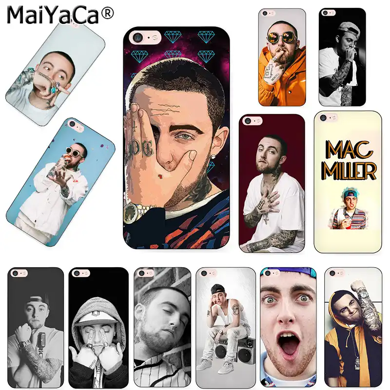 Maiyaca Painted Cover Black Silicone Soft Tpu Phone Case Mac