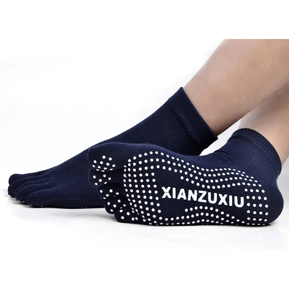 

Men's Five Fingers Socks Anti-Slip Breathable Fitness Socks Profession Fiber Spring and Autumn sock for male drop ship